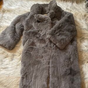 Faux Fur Grey H&M Coat